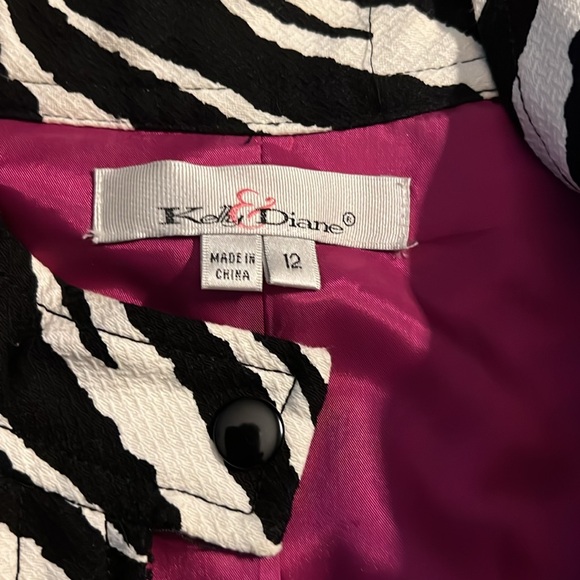 zebra print jacket/blazer - Picture 2 of 7